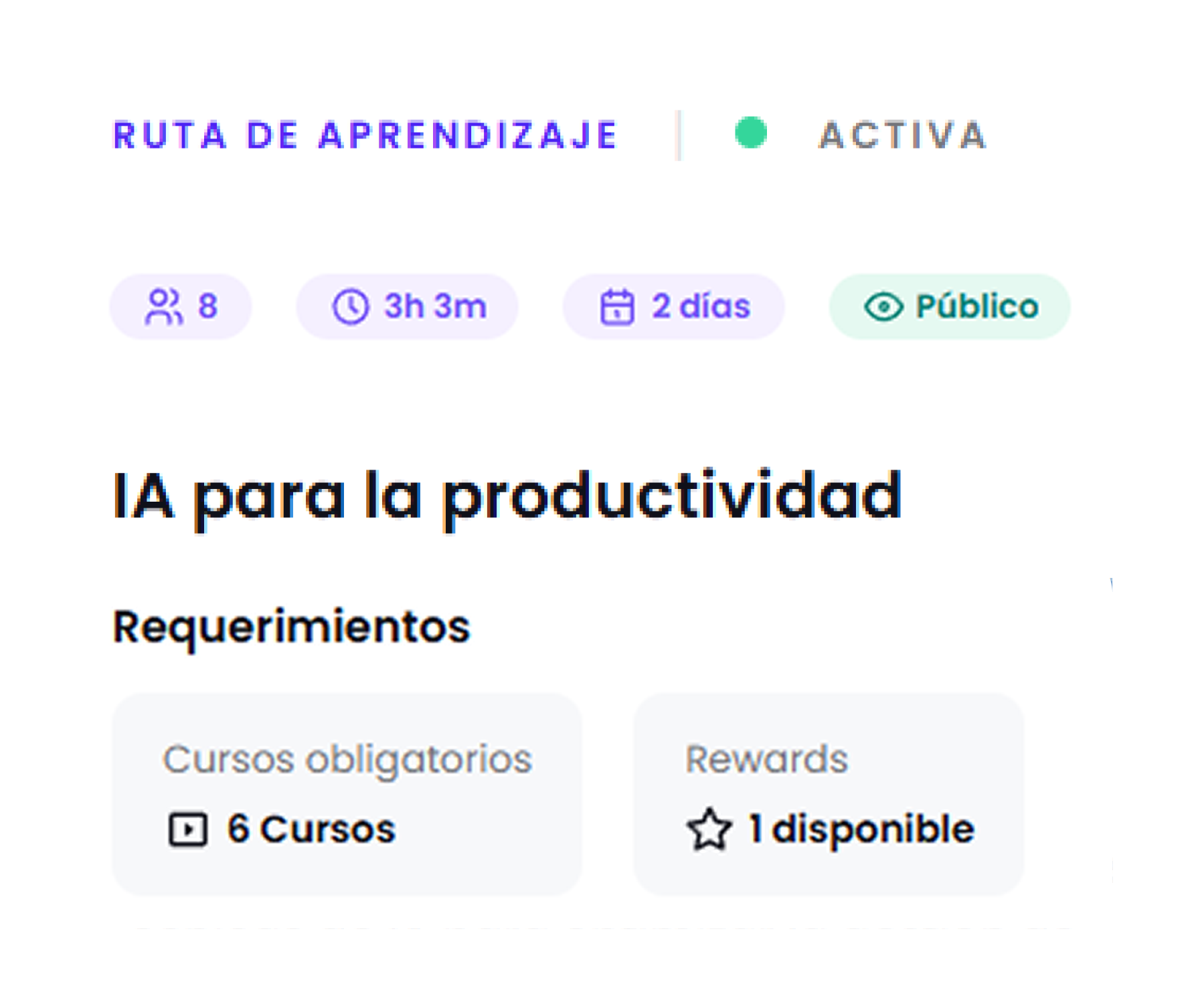 Automatización de procesos y asignación de rutas de aprendizaje