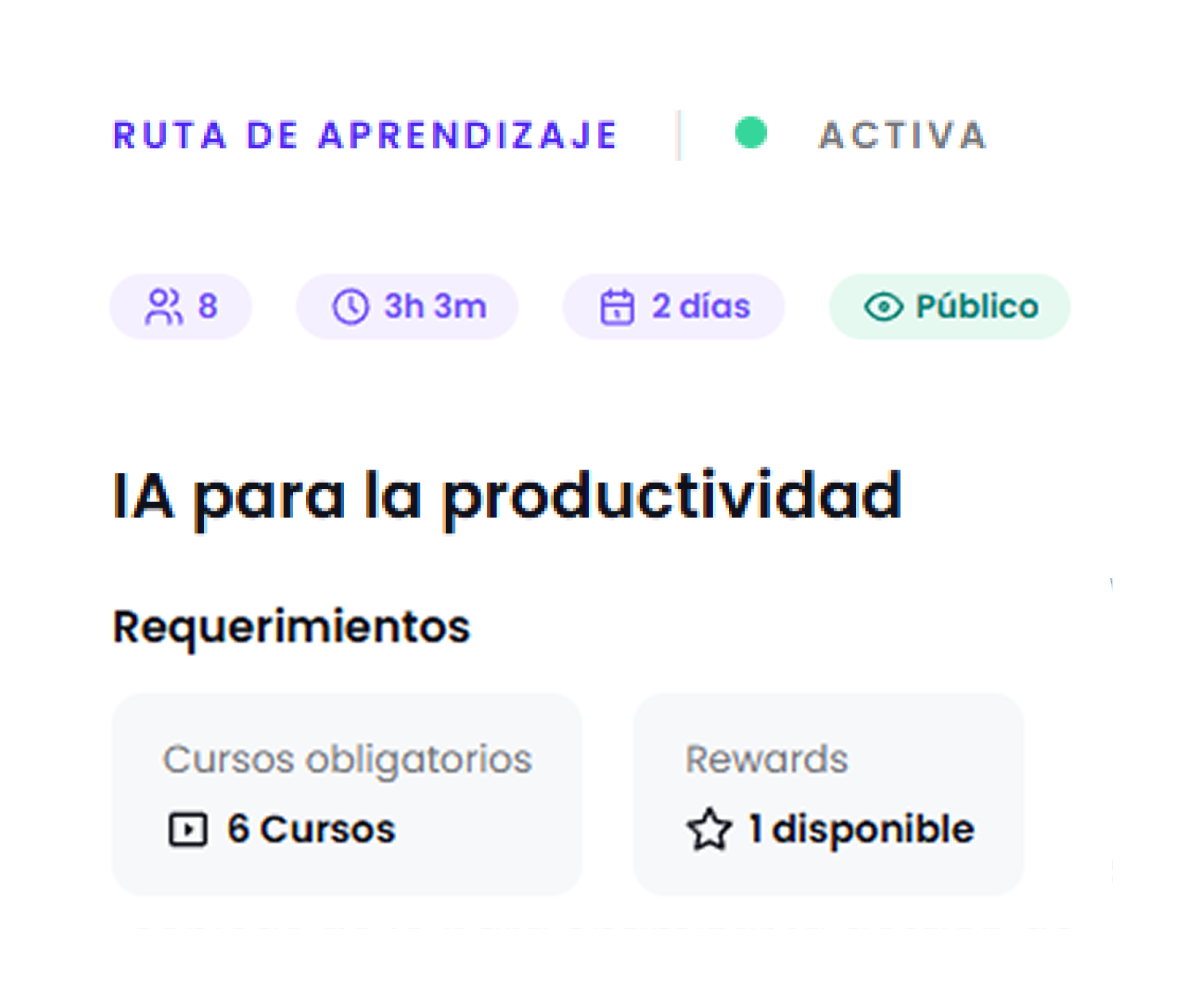 Automatización de procesos y asignación de rutas de aprendizaje
