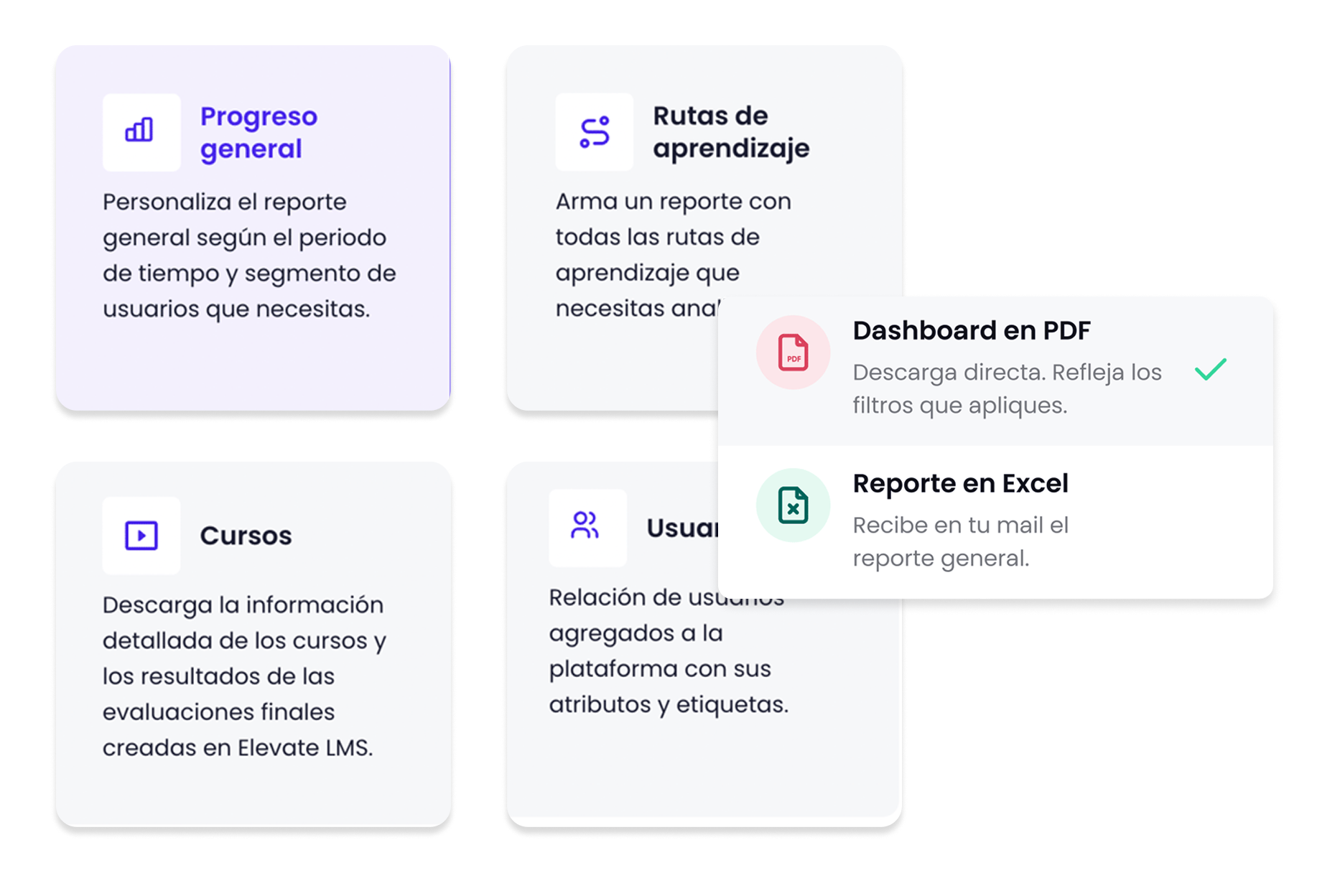 Genera reportes personalizados